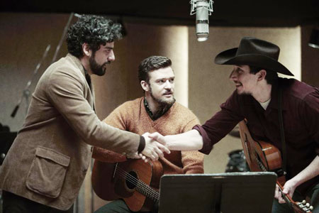 Oscar Isaac, Justin Timberlake in Inside Llewyn Davis movie image
